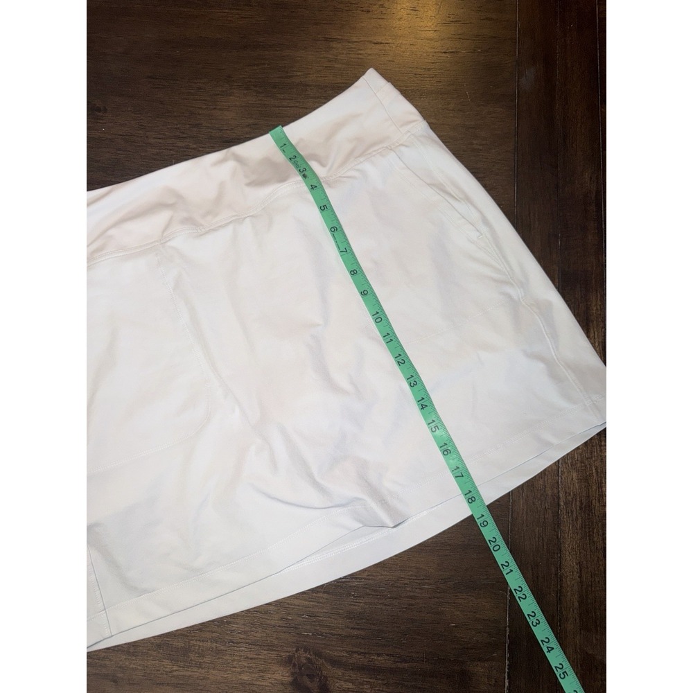 Athleta Golf Skort Skirt Ace Tennis Pickleball Women's XL 17" 628735 White - Picture 9 of 10